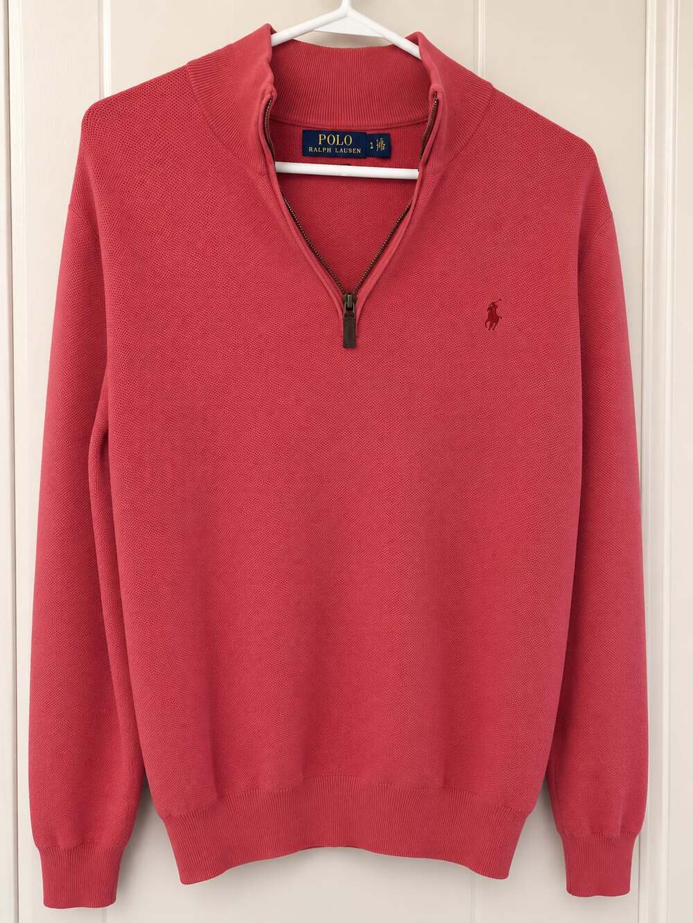 Polo Ralph Lauren Men's Pima Cotton Mesh Quarter-Zip Pullover Sweater